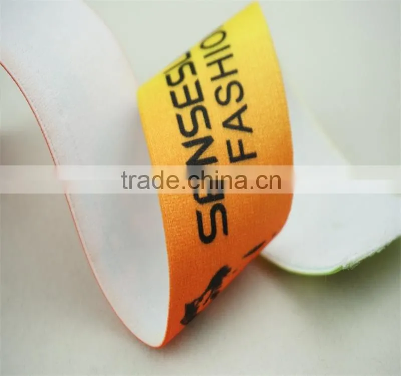 China Manufacture Color Printed Elastic Band For Garment Accessory webbing