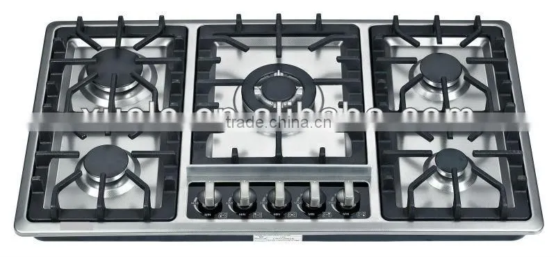 2014 Stainless Steel 5 Burner Gas Hobs