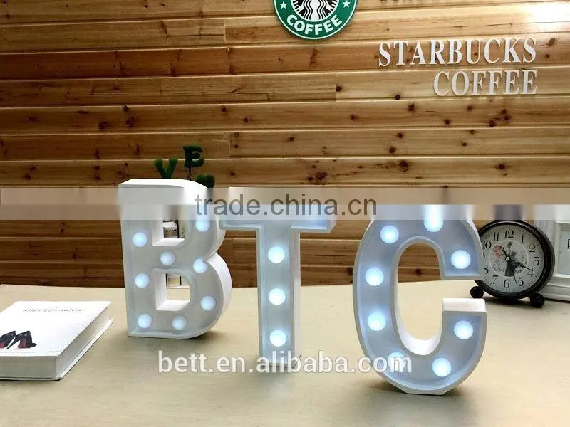 direct manufacture of channel letter light vintage sign wedding light