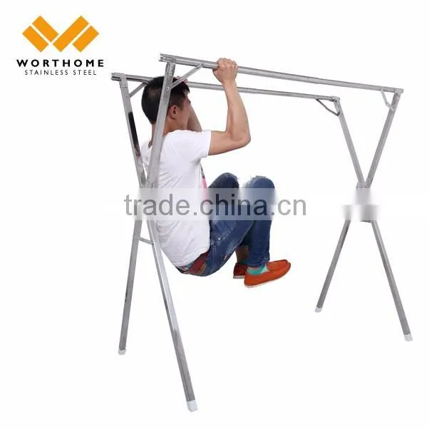 Hanging X Type Vertical Flexible Folding Automatic Clothes Drying Rack