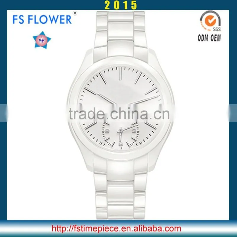 FS FLOWER - Chronograph Movement Watch VD53 Mens Watch Ceramic