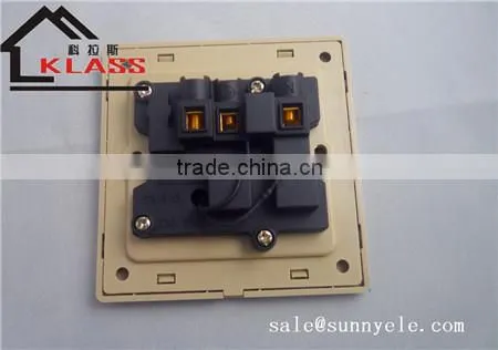 Libya electric light brushed stainless wall switch and socket