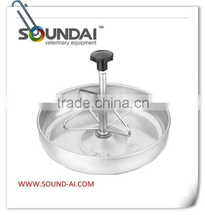 Cast iron drinker bowl with powder coated