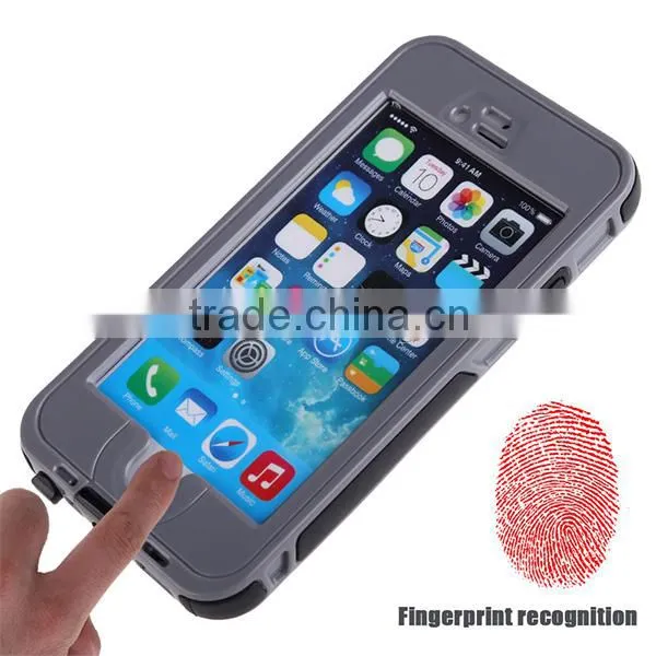 Dirtproof Shockproof Waterproof Cell Phone Case for iPhone 6 Fingerprint Access Case