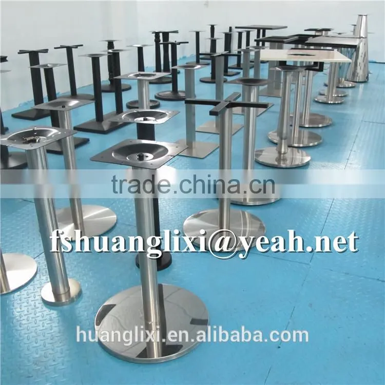 Stainless steel table leg ,restaurant metal table legs, foshan furniture,metal furniture feet,height adjustable desk legs