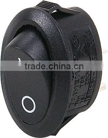 on-off miniature lighted rocker switch,6A 250V/10A 125V red 6pin on-off rocker switch