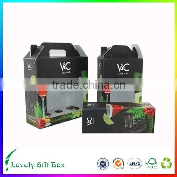 high quality cardboard luxury wine gift box