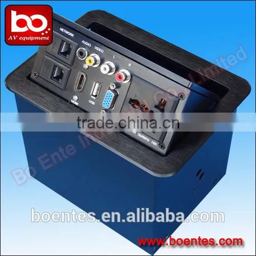HDMI Tabletop Socket/Aluminum Desktop Power Plug/Pop Up Desktop Sockets
