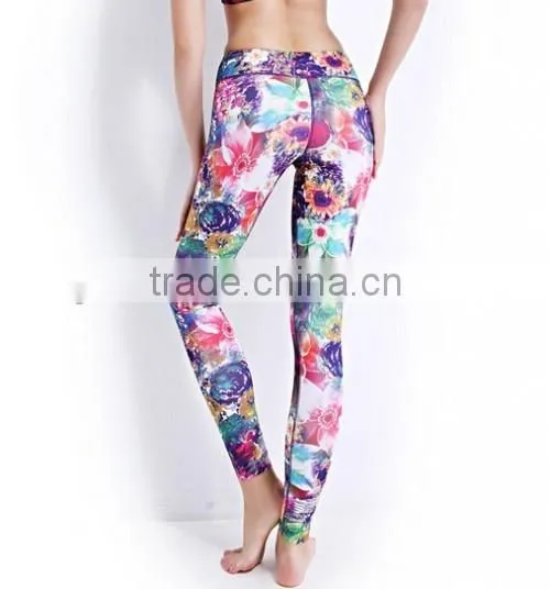 Dry Fit Women's Tights Flower Print Women's Tights