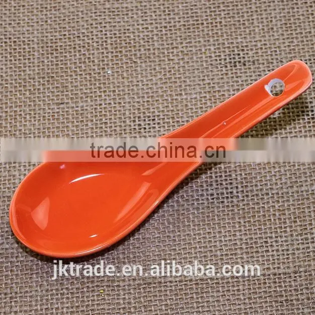 Cheap bulk Creamic coffee spoon/ Porcelain soup spoon