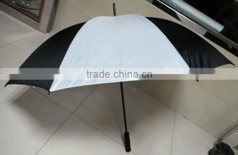 2016 cheap double ribs manual open sunshade wind resistant promotional umbrella