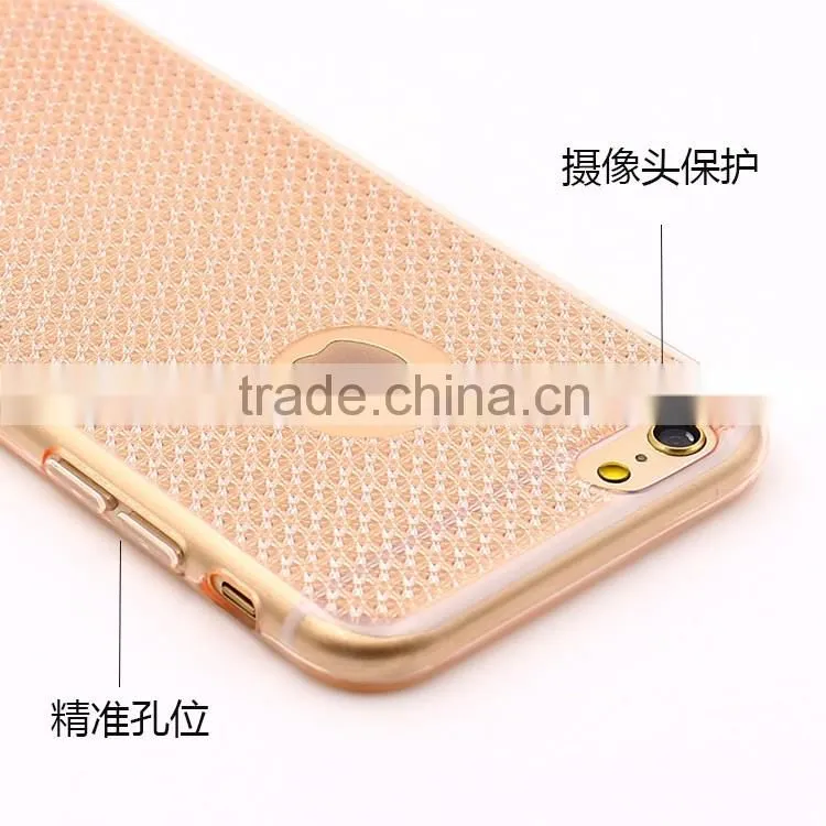 2016 New arrival luxury bling glitter shining soft tpu cases for iphone 6