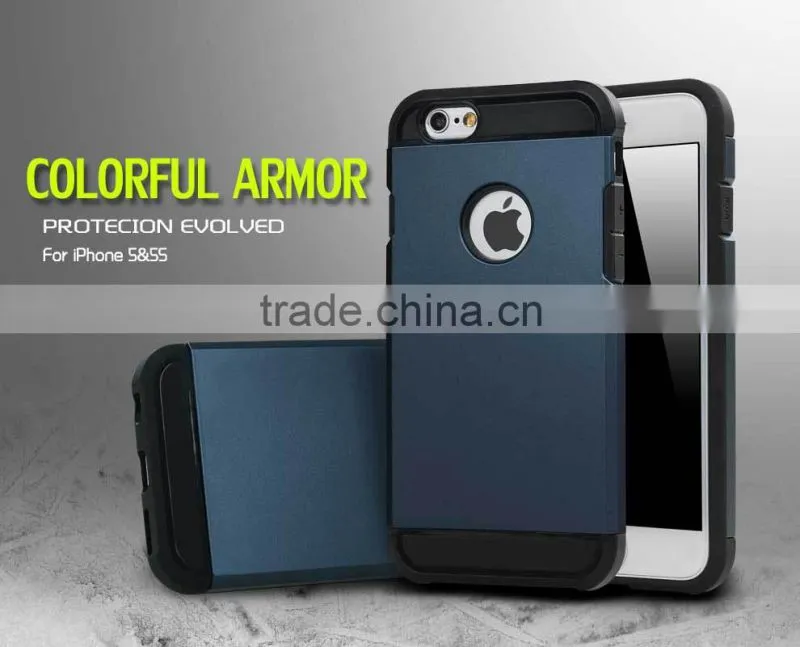 2015 New arrival Slim Colorful Armor mobile phone case for iphone 5,back cover for iphone 5s,for iphone 5s case