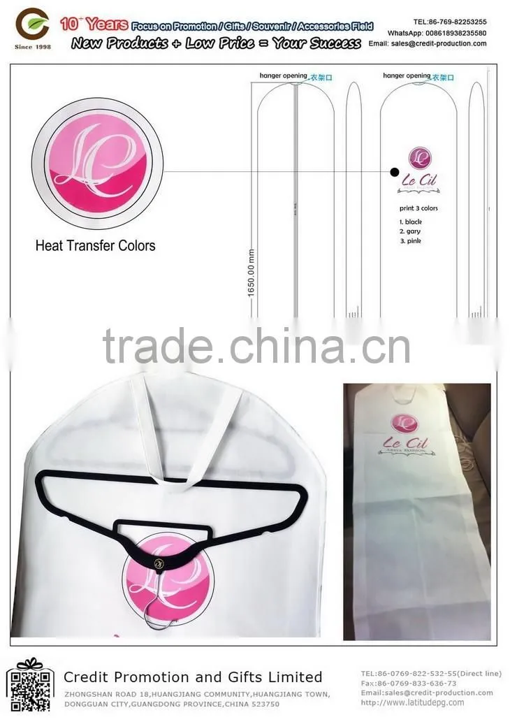 Suit cover bag foldable wedding dress garment bag packaging suit bag