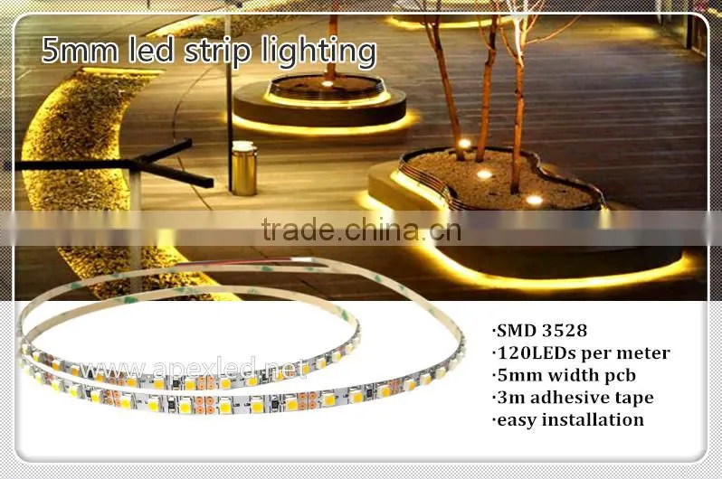 SMD 3528 120 LED 5mm led strip