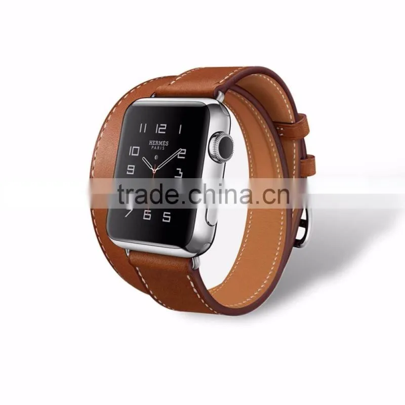 2016 Fashion and best sale Genuine Leather For Apple Watch Bands Strap 38mm With Various Colors&Customs