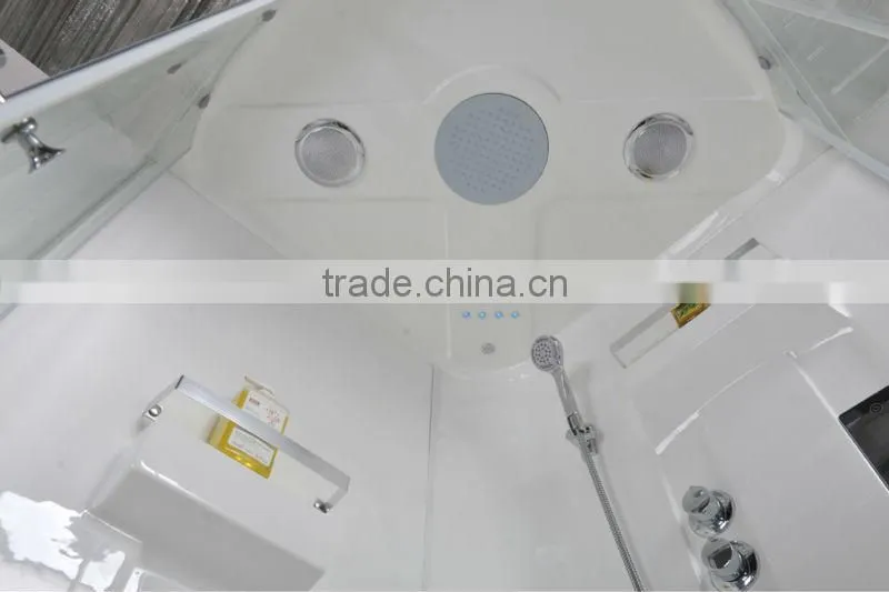 Hydro massage glass shower cabin with steam
