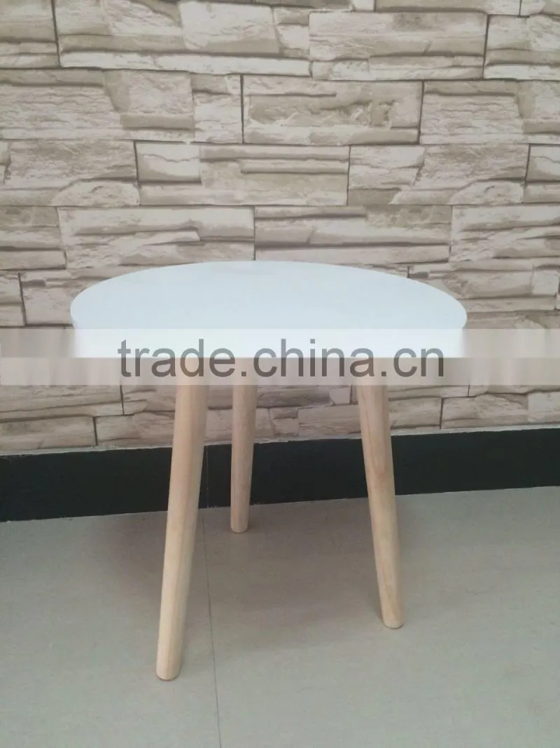 modern simple round shape hotsale decorative wooden table