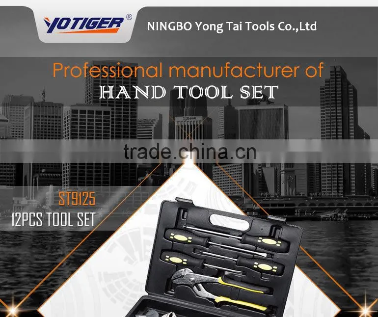 12pcs Top Craft Hand Tools of Plier Set and Screwdriver Set