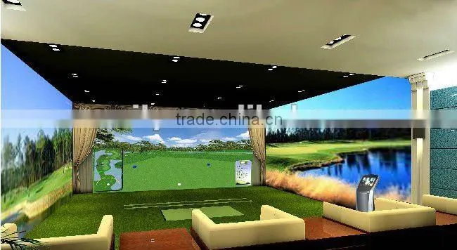 indoor screen golf simulator
