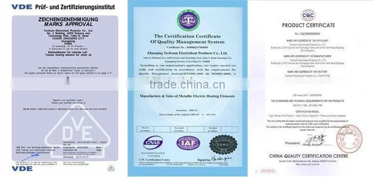x-shape electric convector heating element
