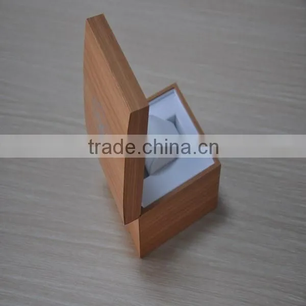 Customized logo finishing wood venner wooden watch box