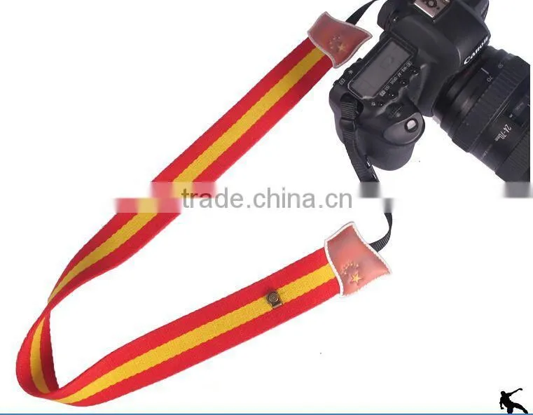 Cheapest straps LYNCA LK series manufacturer camera strap Spain national flag camera strap