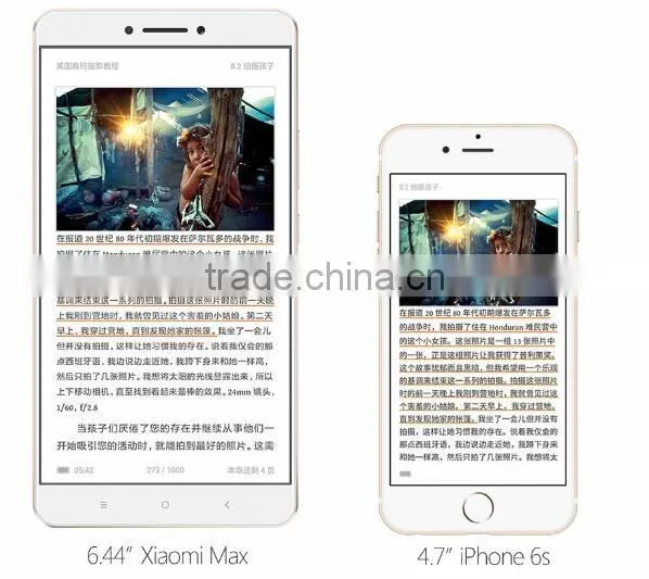 Original Xiaomi Mi MAX Mobile Phone Snapdragon 650 Hexa Core 3GB RAM 32GB ROM 6.44" 4850mAh google play MIUI Fingerprint ID