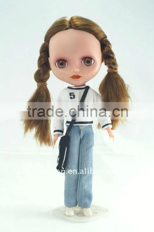 Vinyl baby dolls made of plastic material