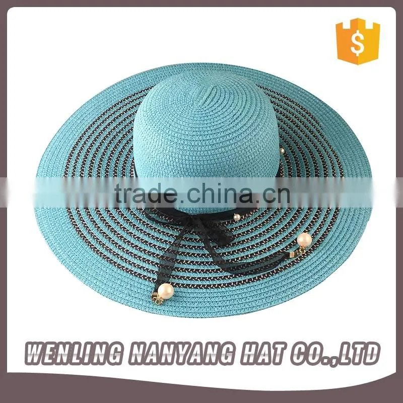 Wholesale Summer Blank Custom Floppy Straw Lady Hat Women Straw Hat for Sale