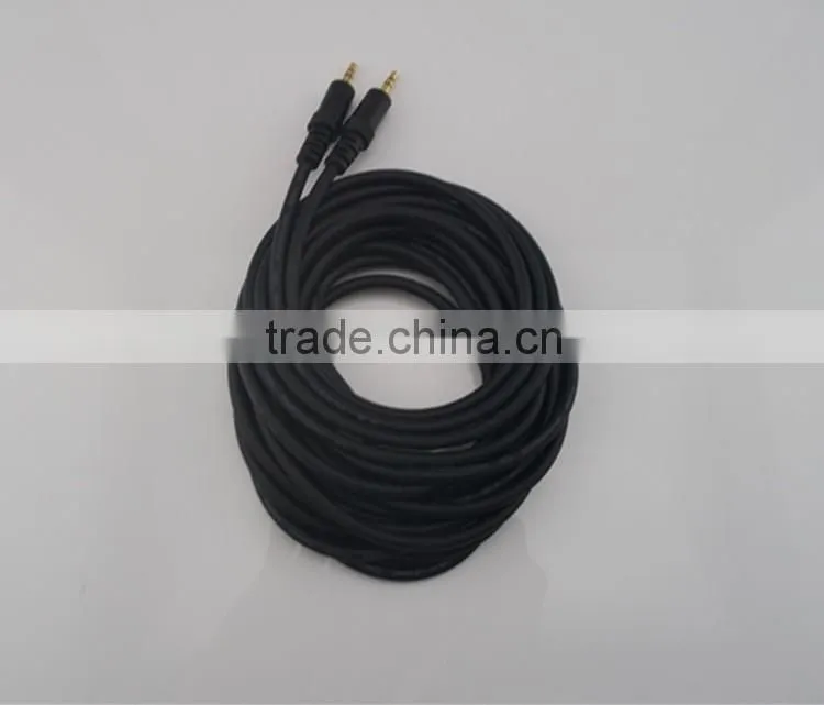 high quality 1.8m cable wire Aux cable male to male gold plated AV cable