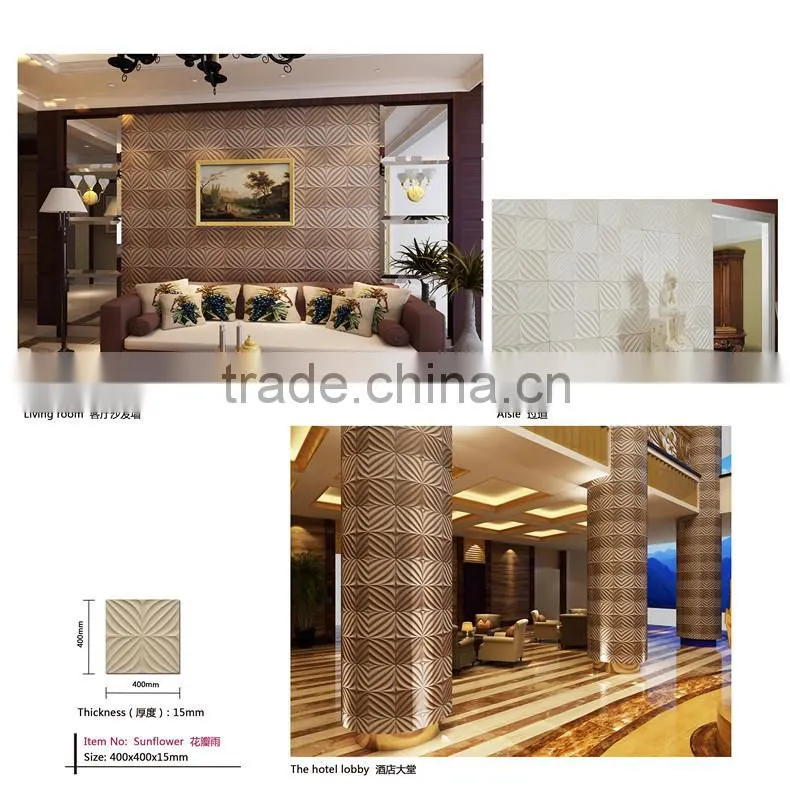 Hot selling china home decor wholesale environmental 3d flower wall panel