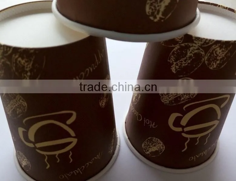 big size cheap food grade single wall paper cups with logo print
