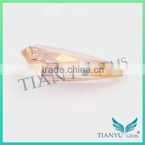 China Wholesale Gems for Jewelry Processing Synthetic #777 Long Pear cut Nano Sital Gemstone Price