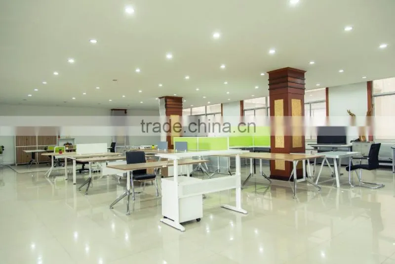 Particle Board High QualityDouble Sided Office Desk With Cabinet
