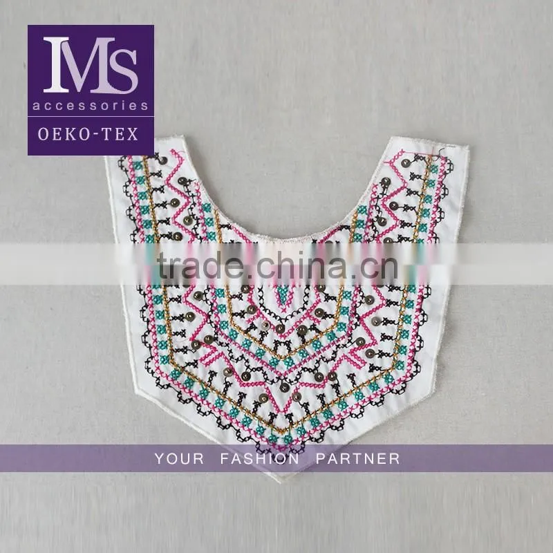 Popular Hot fix rhinestone collar/fancy rhinestone collars for garment