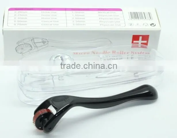 anti aging wrinkle removal 75 needles titanium micro derma roller for eye treatment