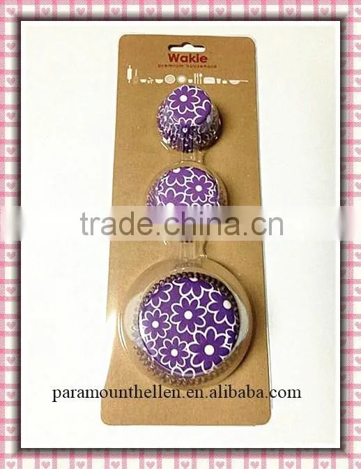 Plastic tube cup cake package for supermarket cupcake cases baking cups