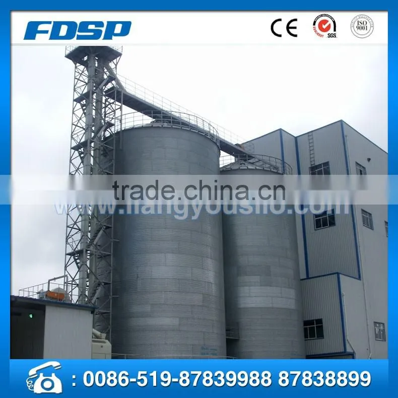 large scale Galvanized Steel Grain bolted Silo rice husk for overseas