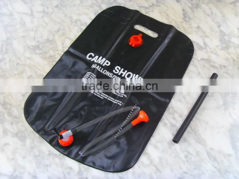 NEW useful traver tool solar heating bag 20L camp shower