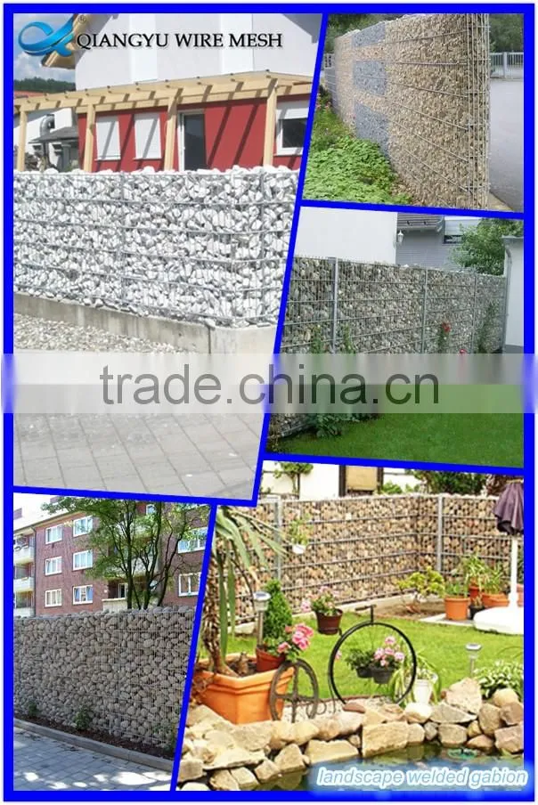 welded wire mesh gabion fence & pvc coated hexagonal wire netting gabion