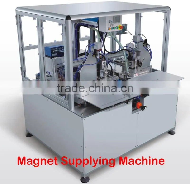 Semi auto magnet supplying machine, magnet insert machine for Hardcover gift