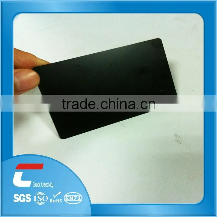 blank magnetic card stainless steel with signature panel in China