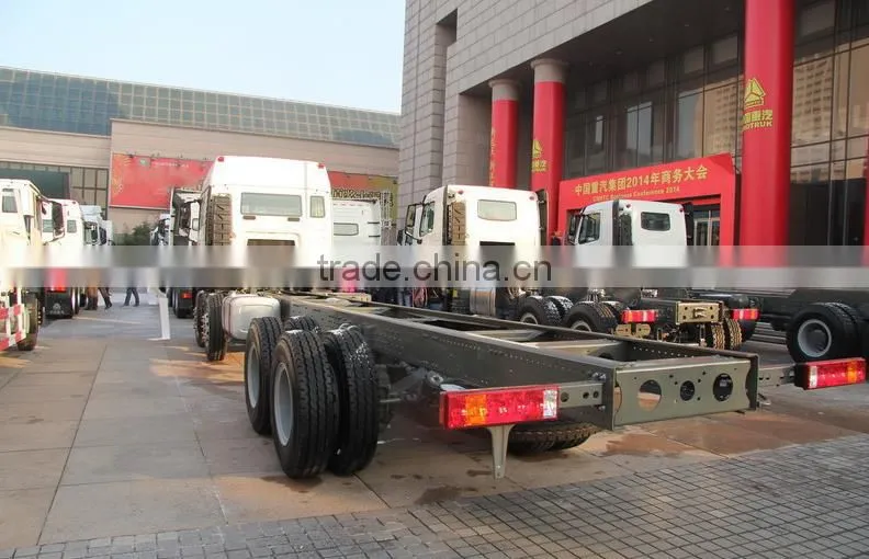 Diesel Type HOWO T5G Cargo Truck Chassis 310hp 8*4 20ton