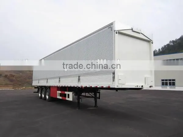 3 axle large volume enclosed box semi trailer for sale