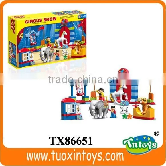 solid plastic pipe blocks building toys for kids