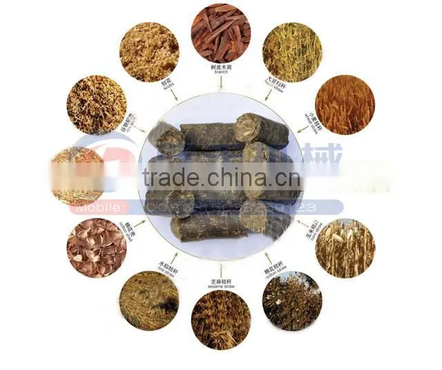 High quality ISO approved wood sawdust briquettes manufacturing machines charcoal briquette extruder machine for making rod