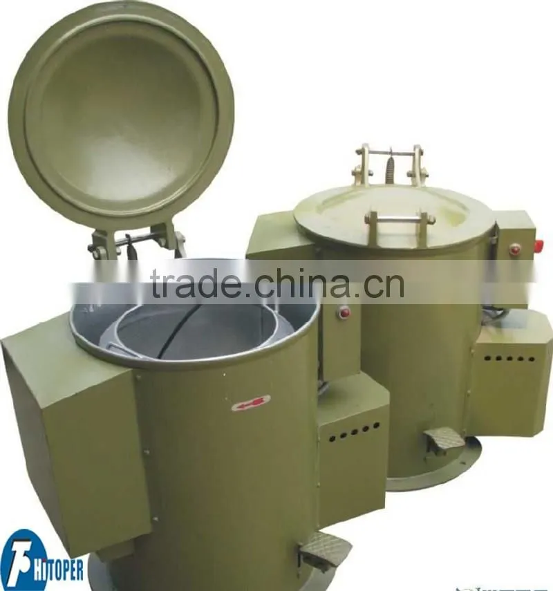 Plating metal parts spin dryer with electric