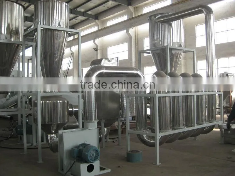 Waste PP PE film plastic bags recycling plant