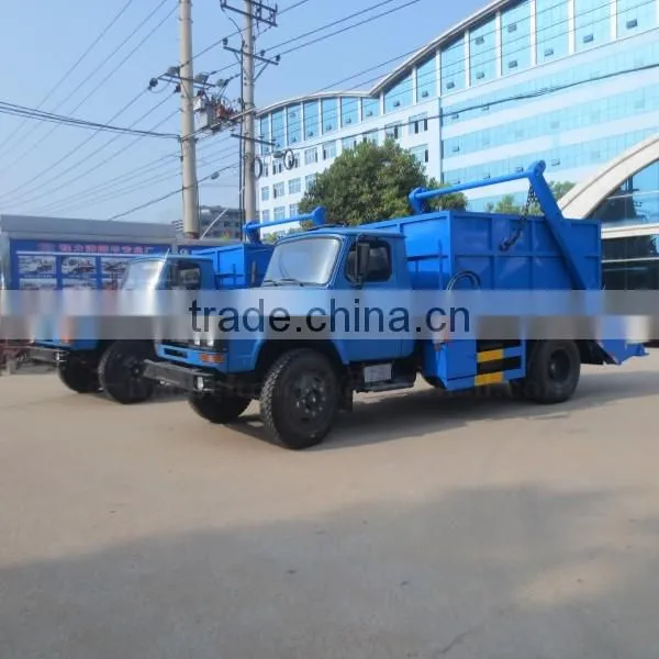 140hp 4*2 DONGFENG Hydraulic lift refuse truck 6 m3